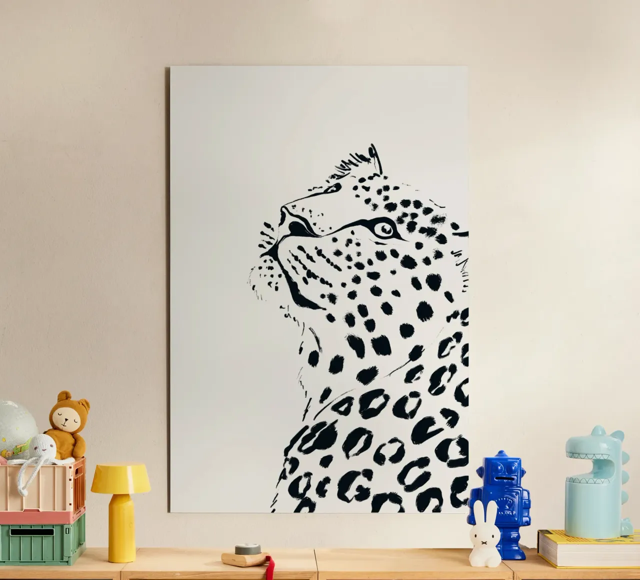 Jaguar in Ink alluminio dibond da SABRIN DEIRANI