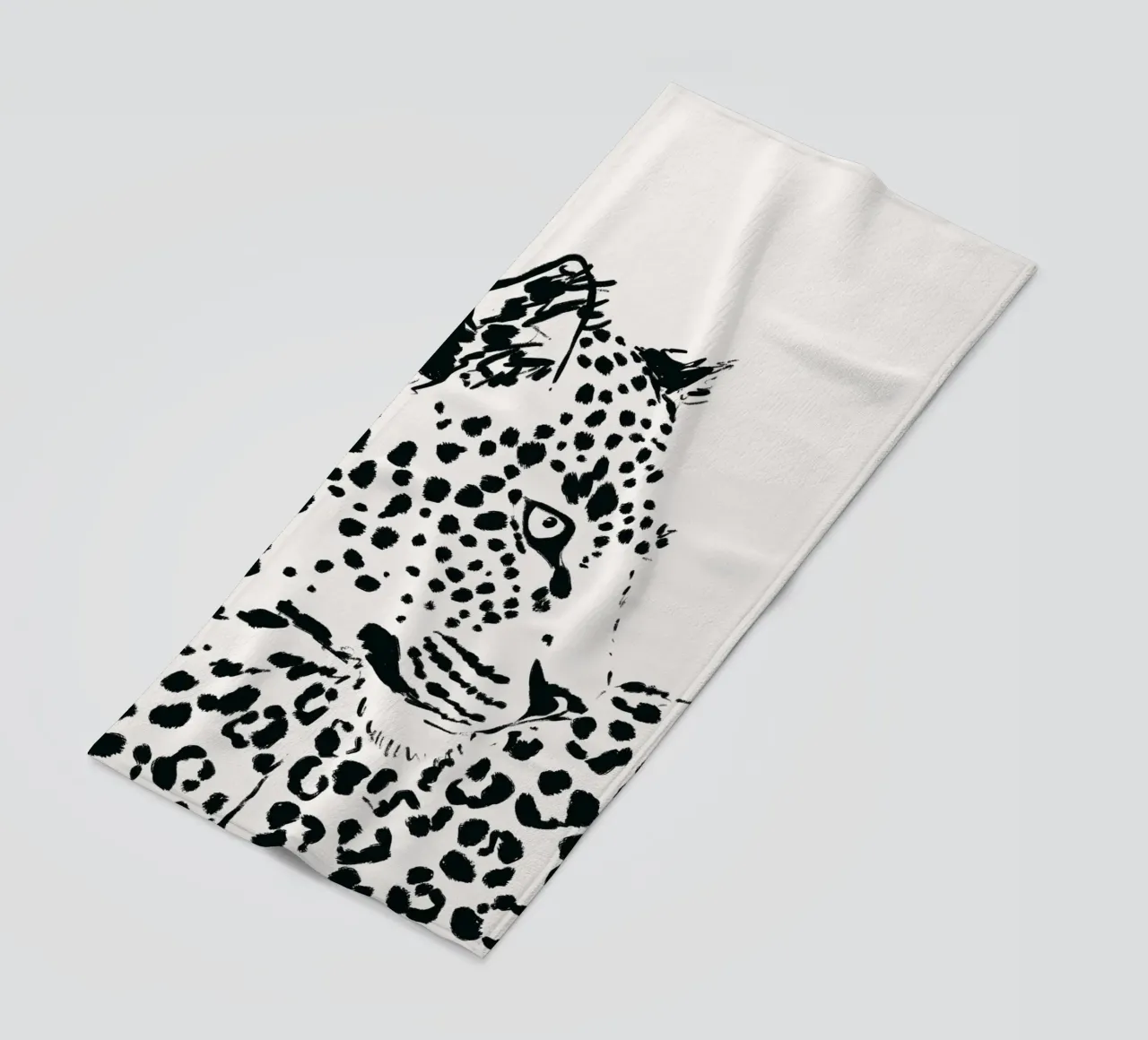 Monochrome Majesty beach towel by SABRIN DEIRANI