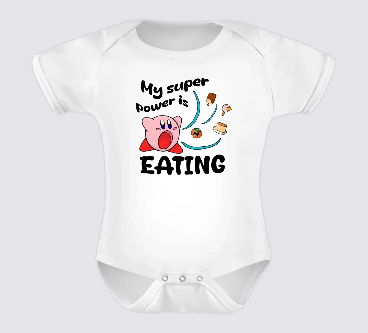 Mi superpoder es comer body de bebé de Loobs