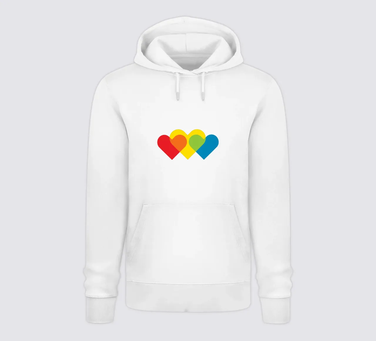 Amore triplo colorato felpa con cappuccio da galihstudio