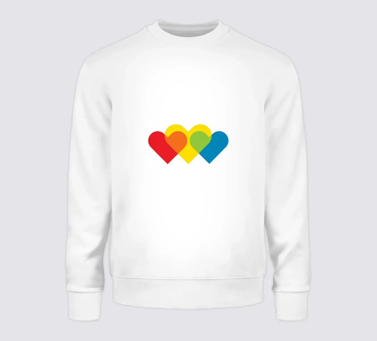 Amore triplo colorato felpa da galihstudio