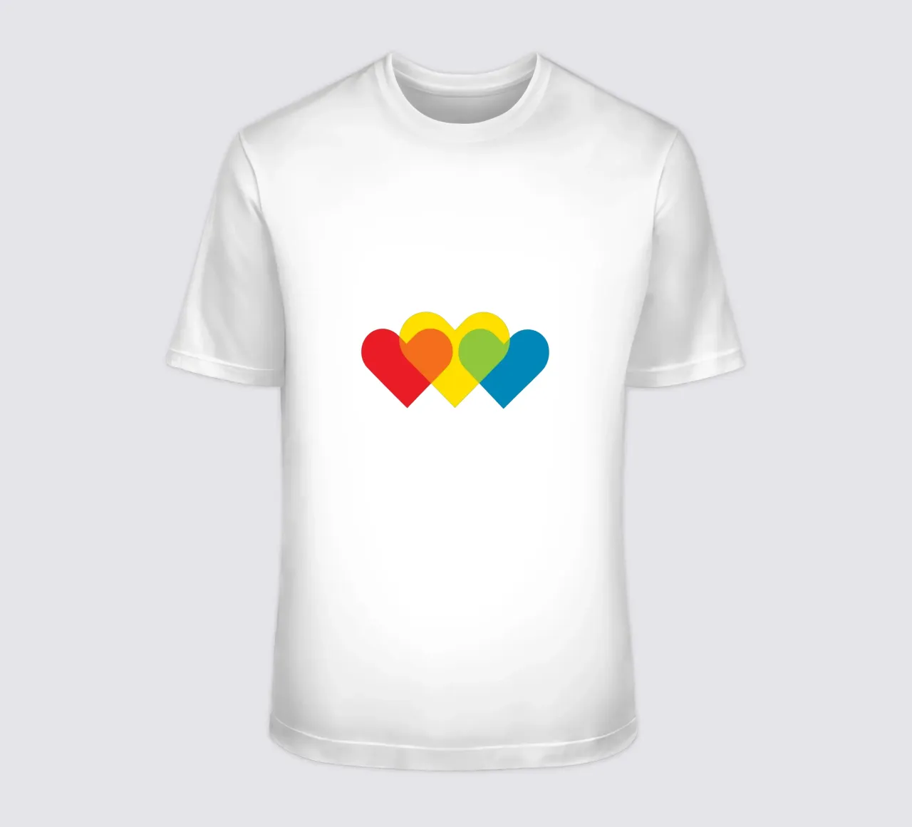 Amore triplo colorato t-shirt da galihstudio