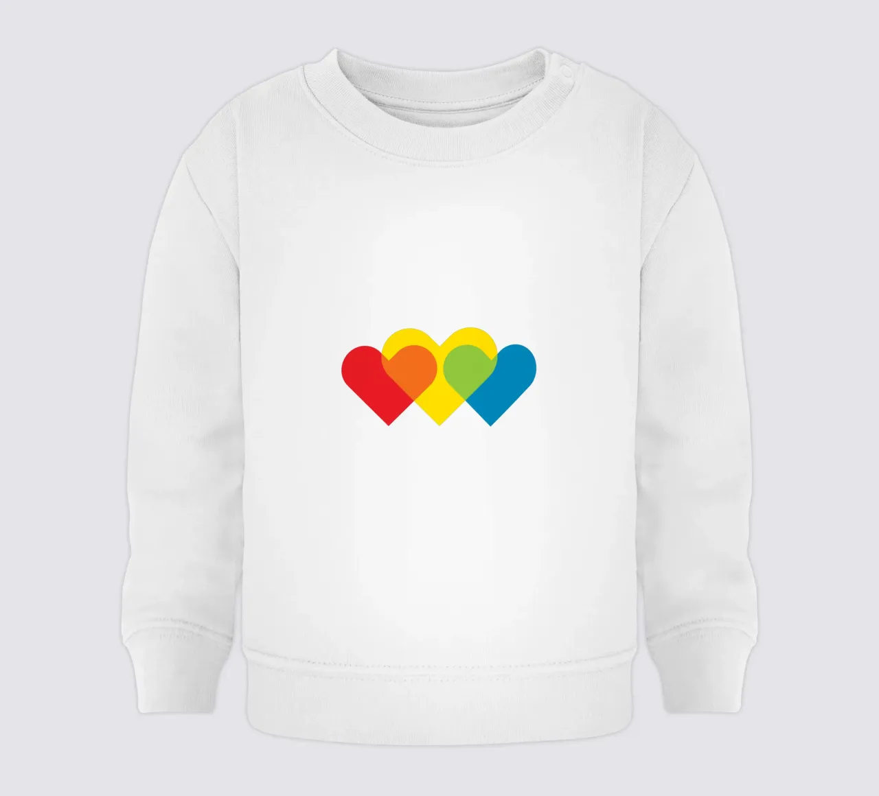 Amore triplo colorato felpa neonato da galihstudio