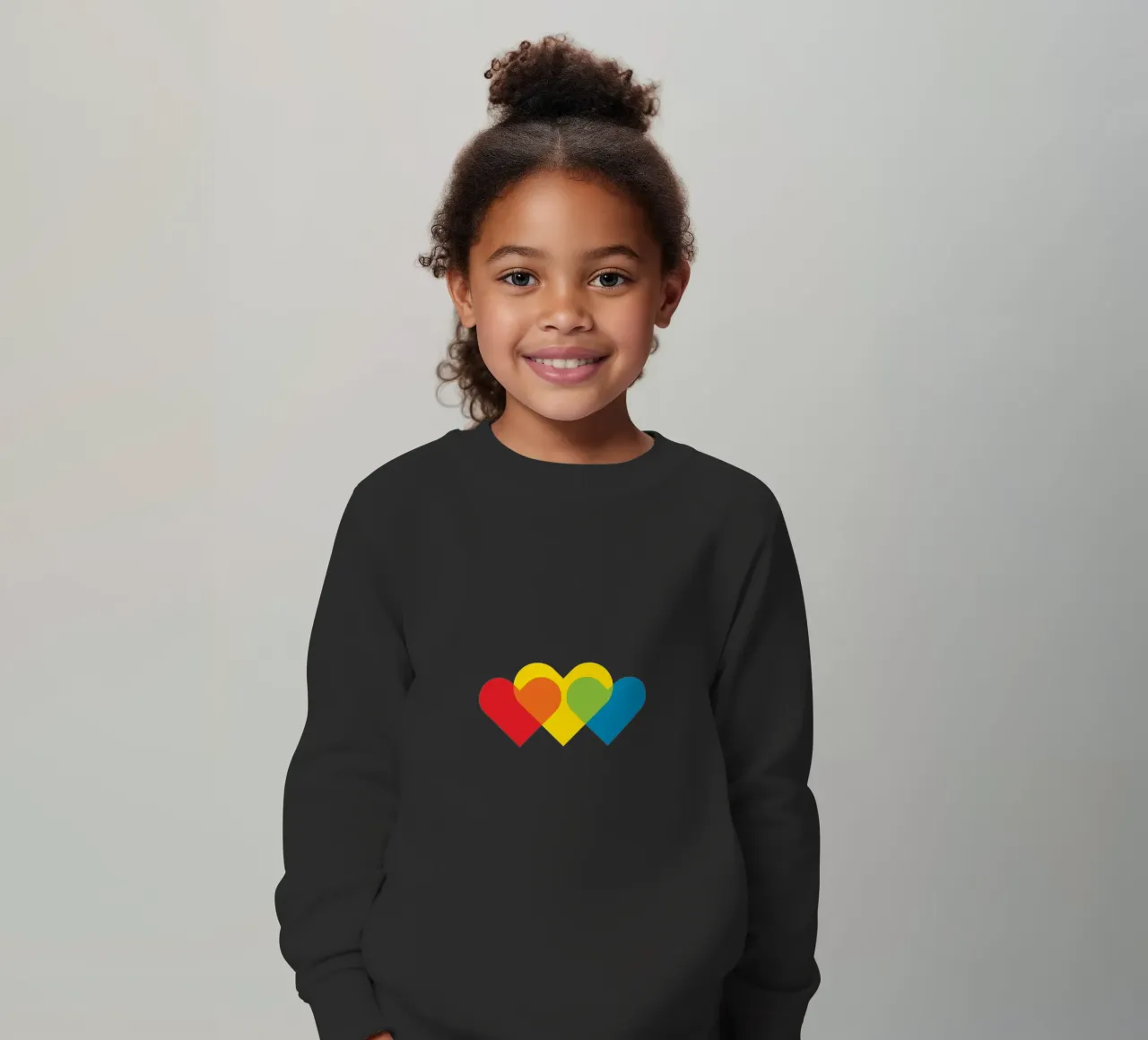 Amore triplo colorato felpa bambino da galihstudio