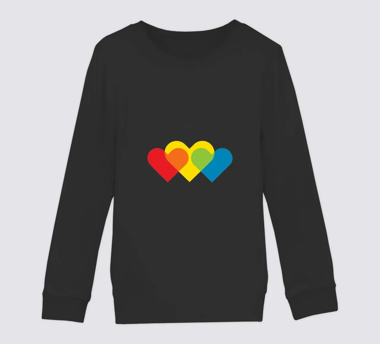 Amore triplo colorato felpa bambino da galihstudio