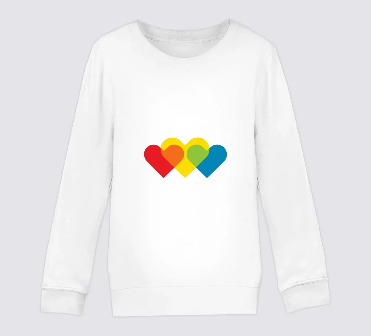 Amore triplo colorato felpa bambino da galihstudio