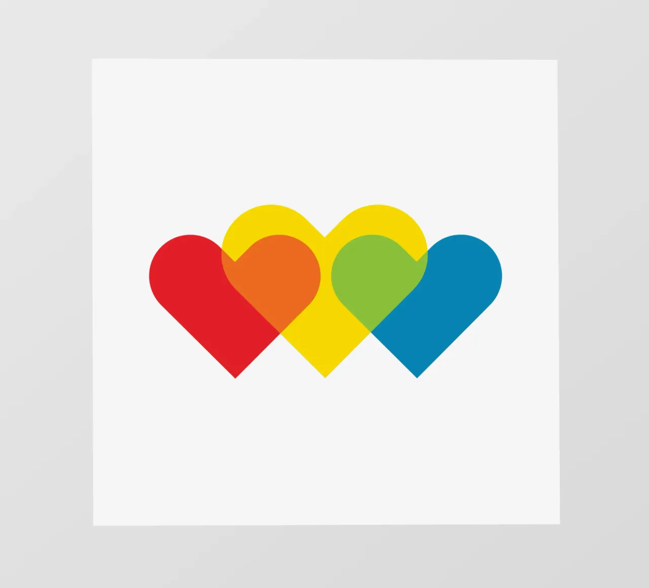 Amore triplo colorato telo in pvc da galihstudio