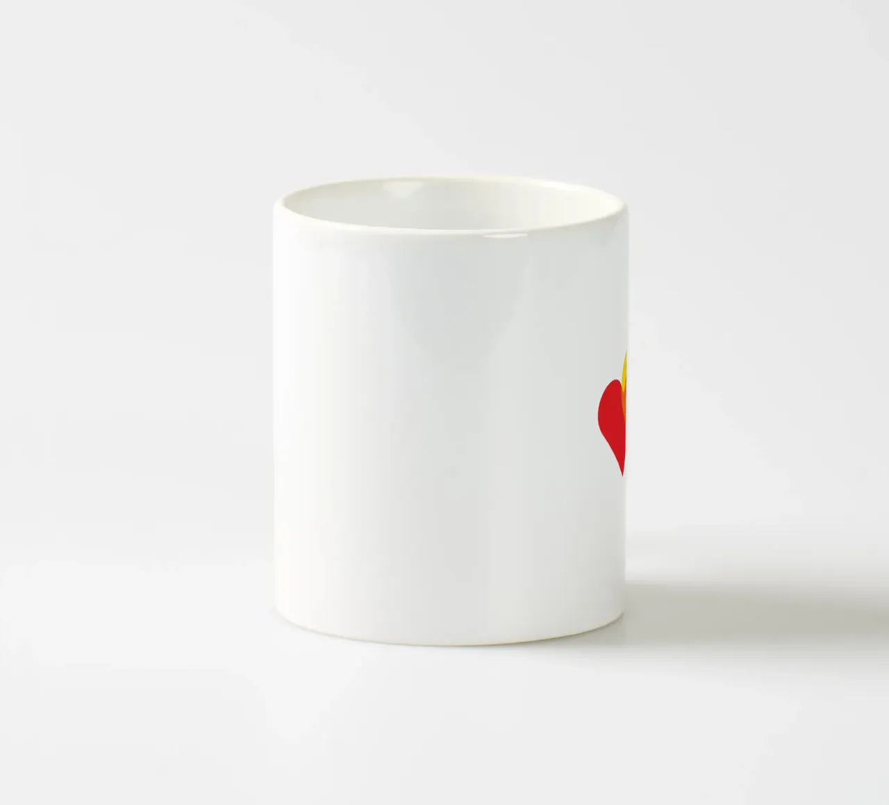Amore triplo colorato tazza in ceramica da galihstudio