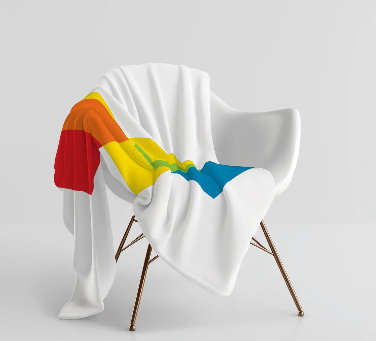 Amore triplo colorato coperta in pile da galihstudio