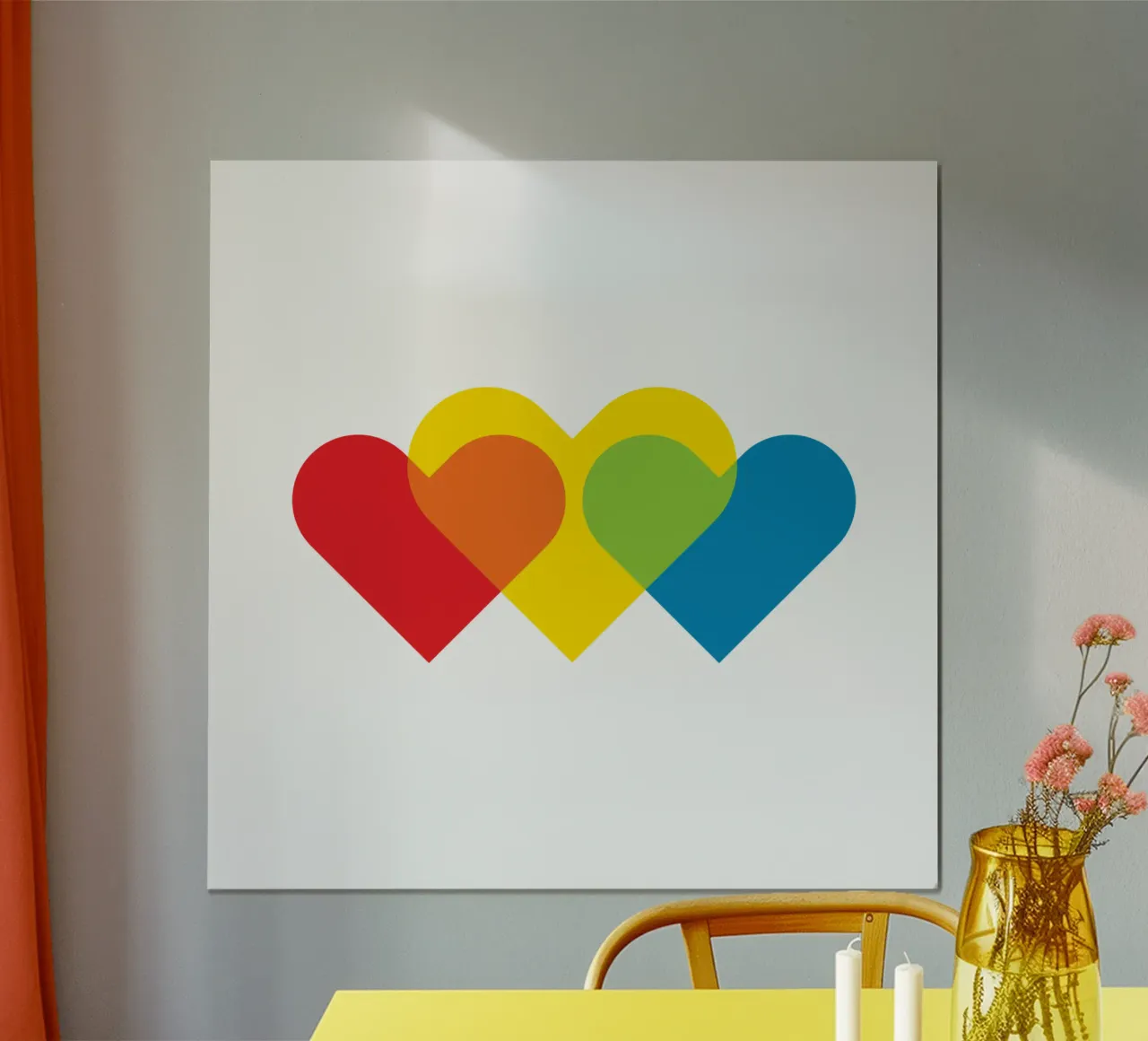 Amore triplo colorato carta hahnemühle da galihstudio