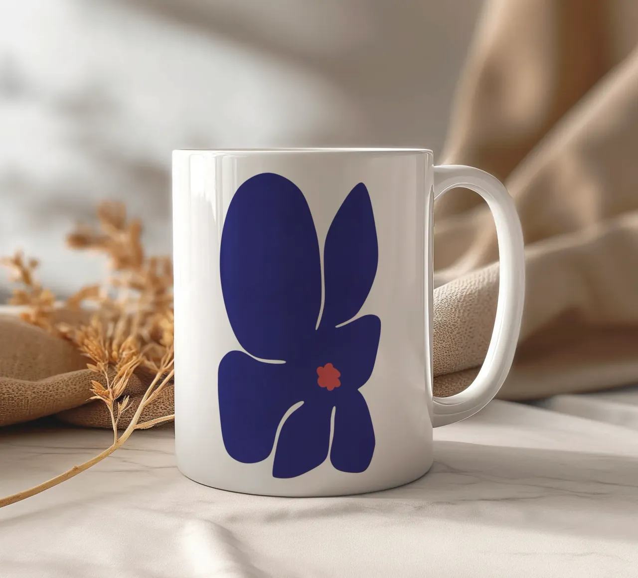 Fiore di giglio IV tazza in ceramica da amini54