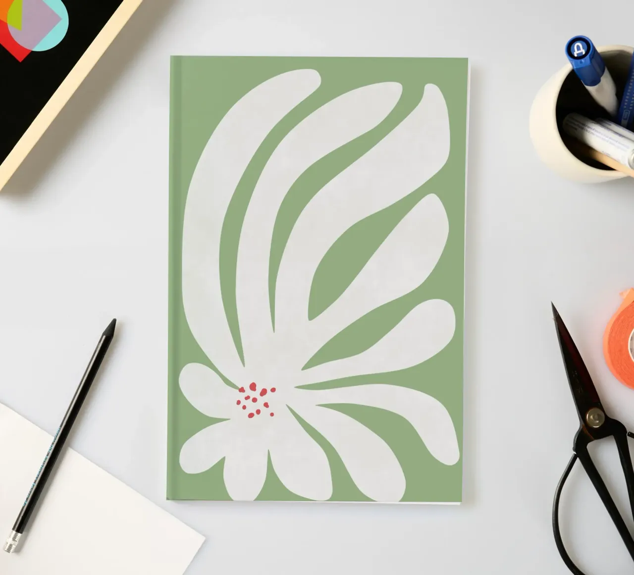 Chrysanthemum Flower II notebook by amini54