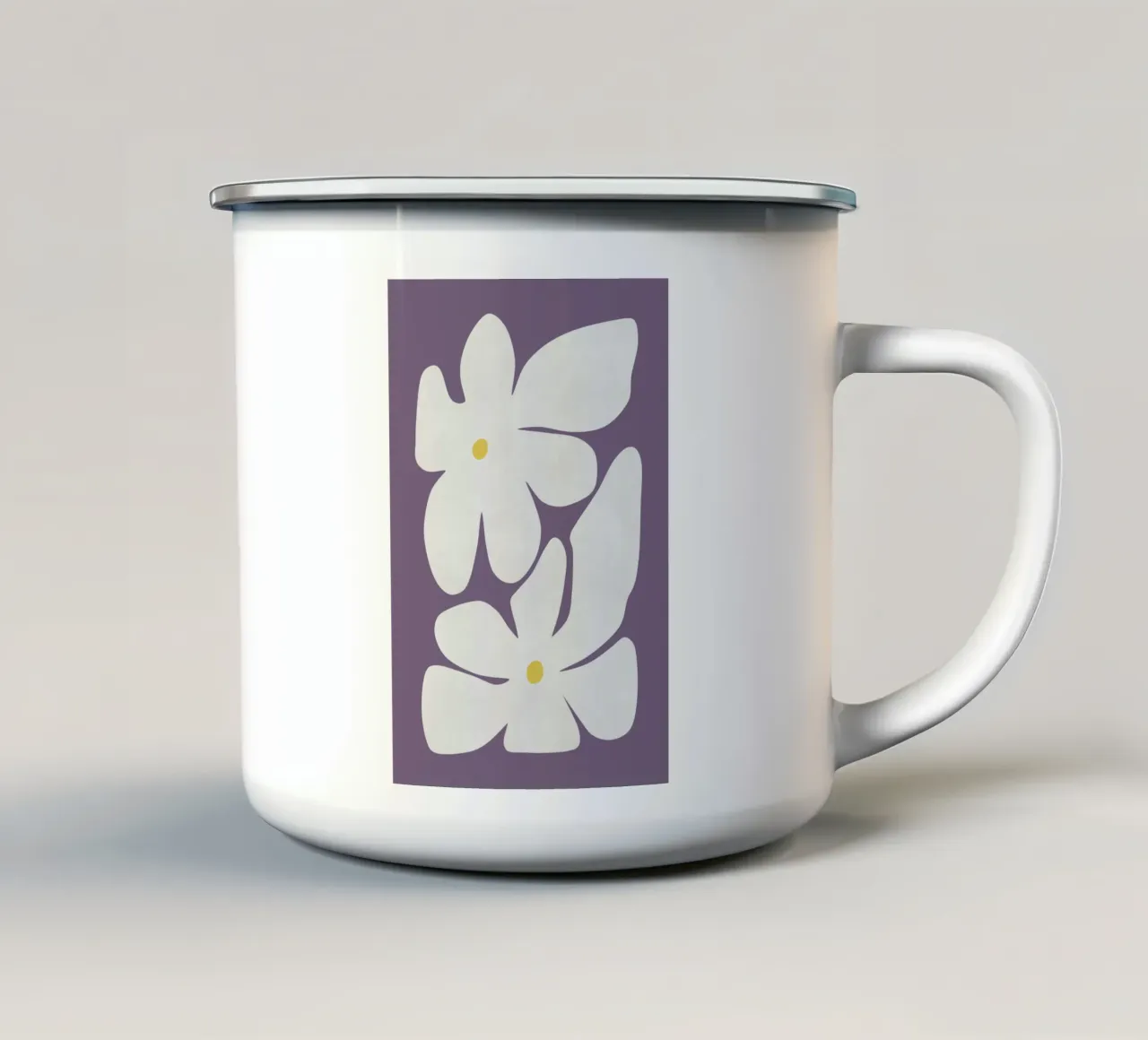 Fiori di narciso tazza in smalto da amini54