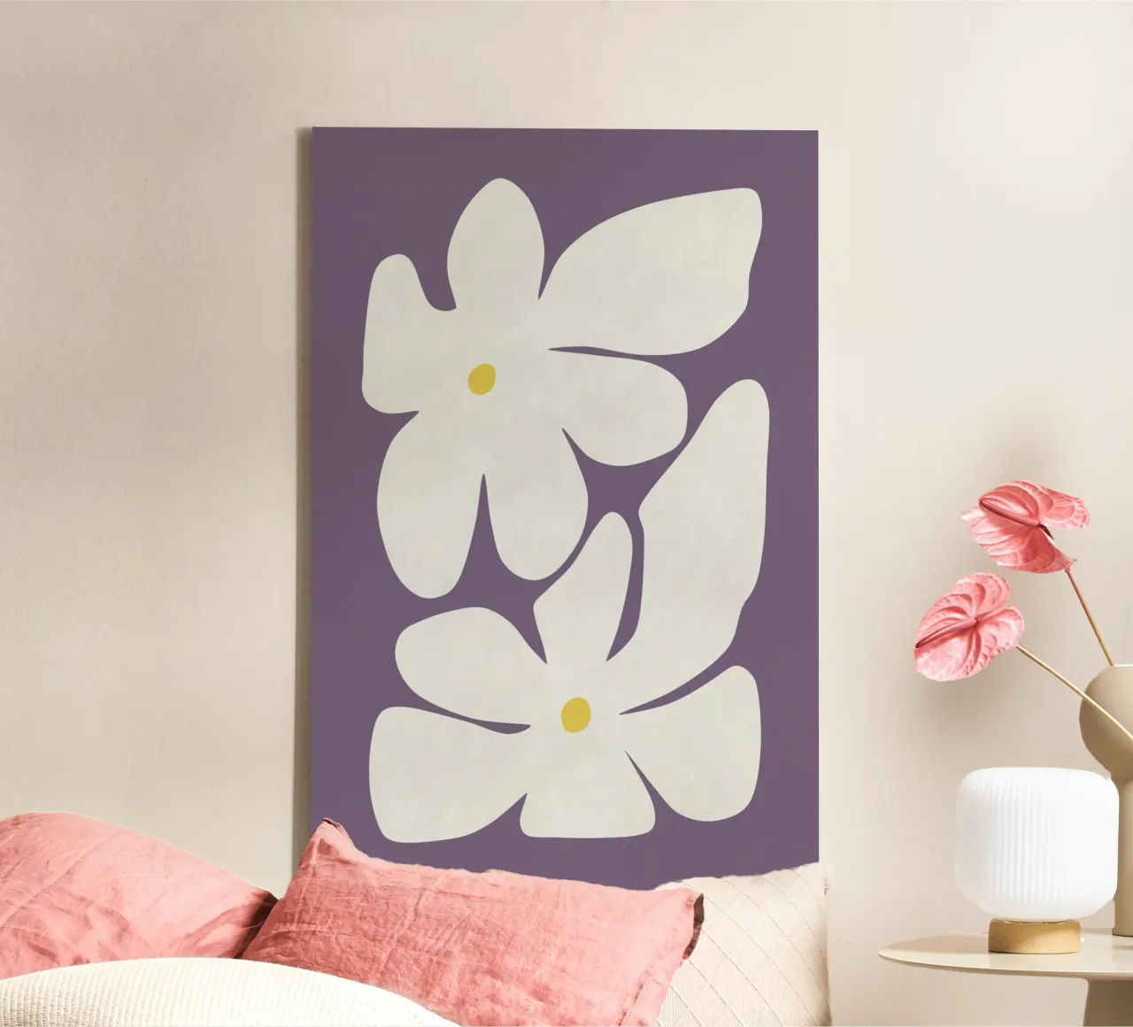 Fiori di narciso tela con Cornice a cassetta da amini54