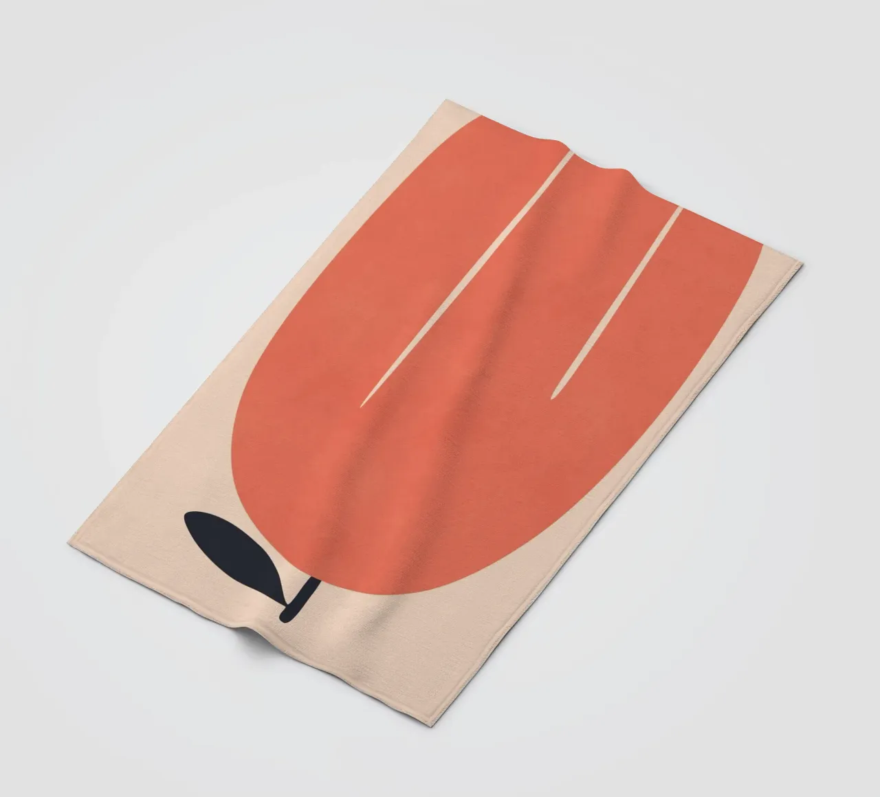 Fiore di tulipano II coperta in pile da amini54