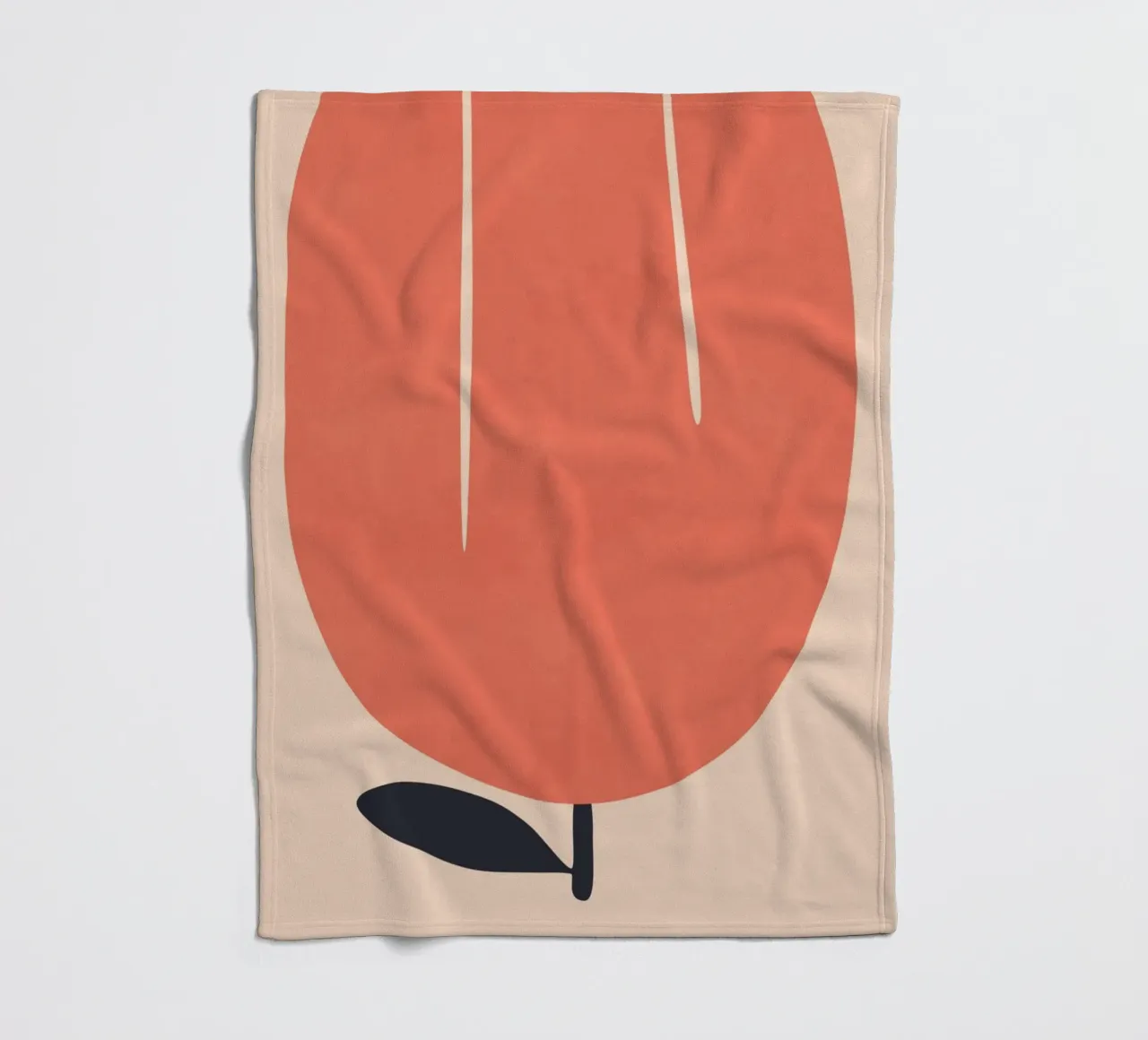 Fiore di tulipano II coperta in pile da amini54