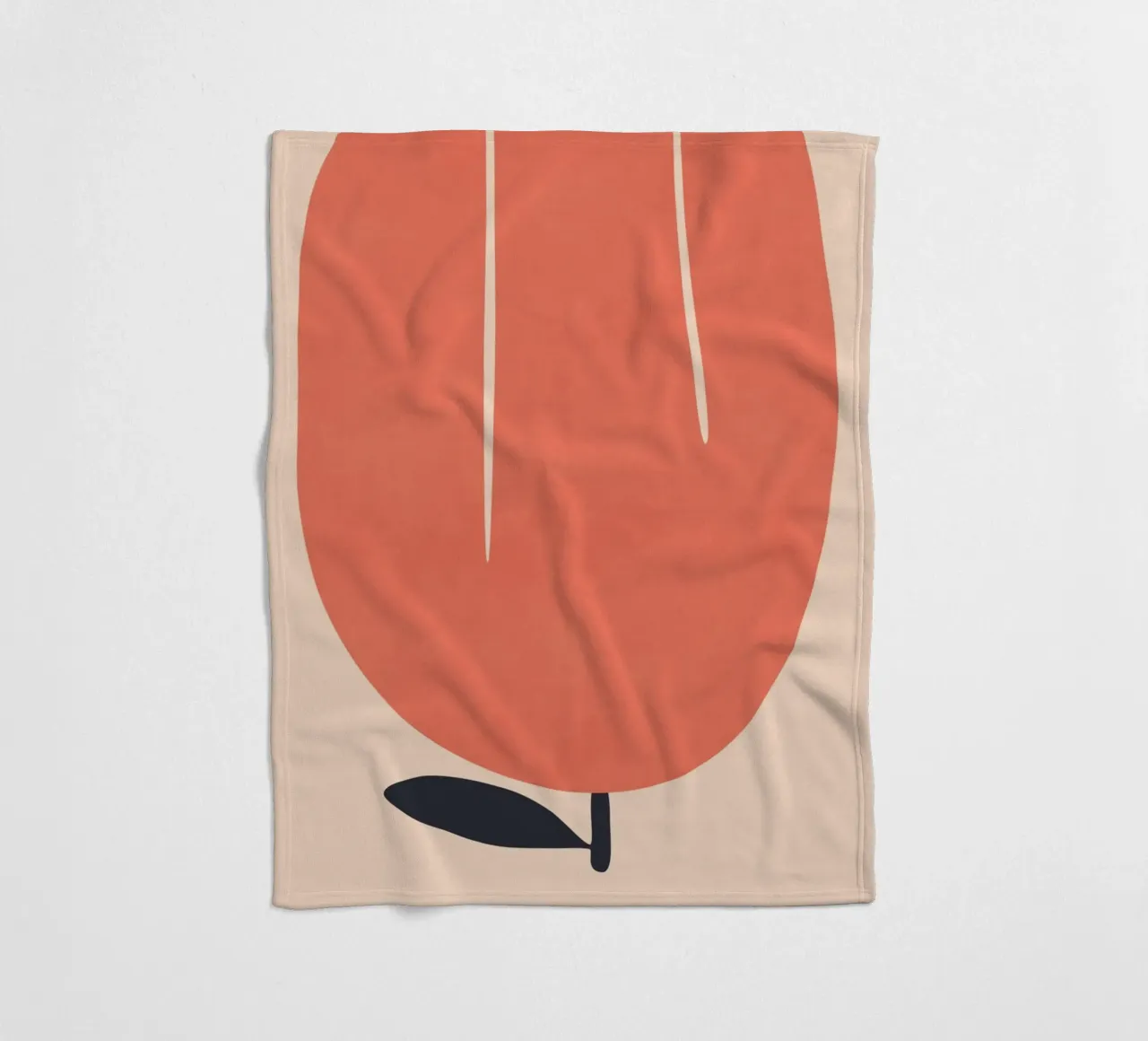Fiore di tulipano II coperta in pile da amini54