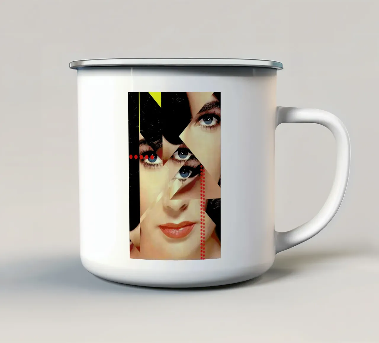 Last Image Liz Emaille Tasse von Marko Köppe