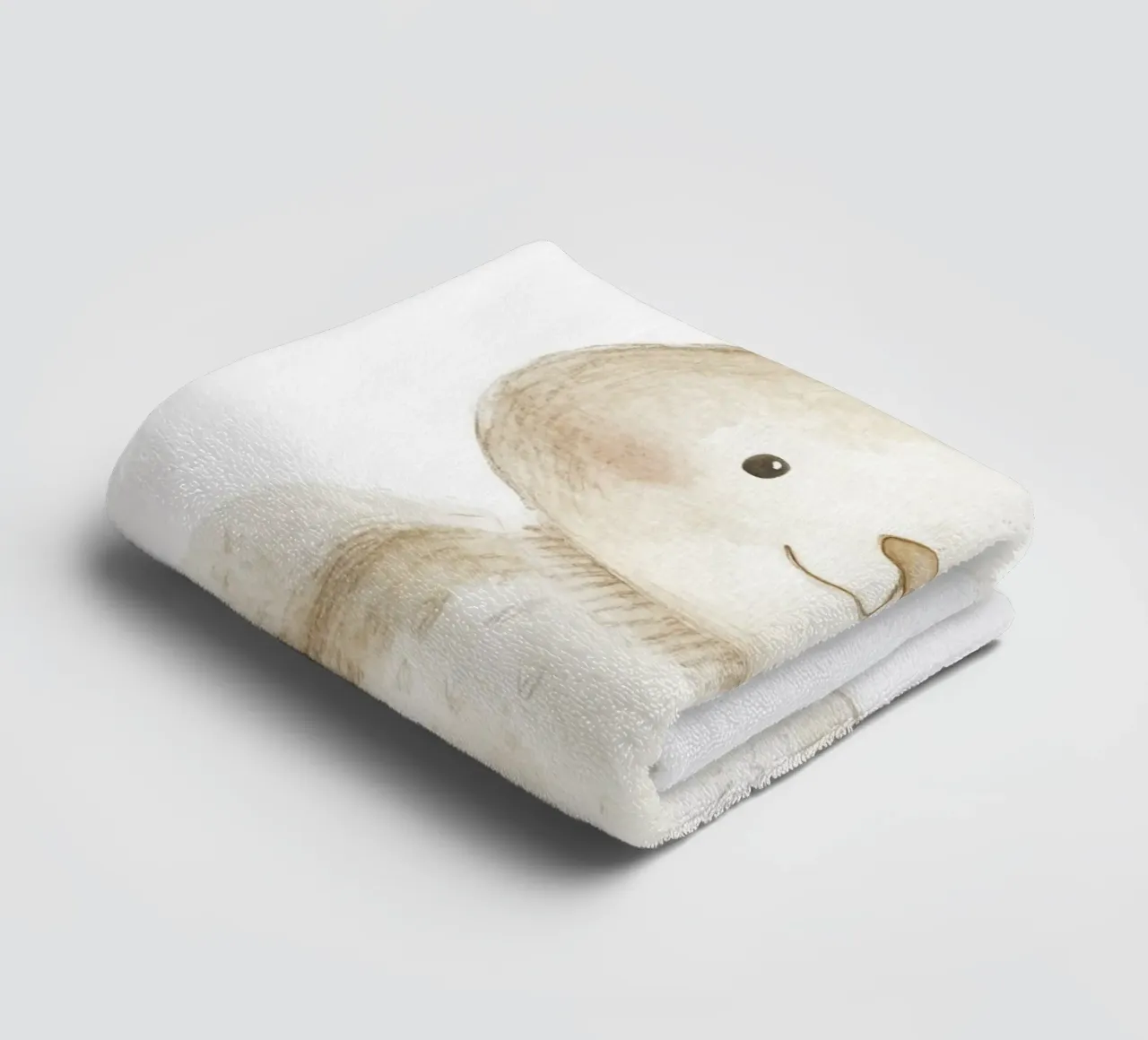 Cute bunny Bonni towel by Carinaprint