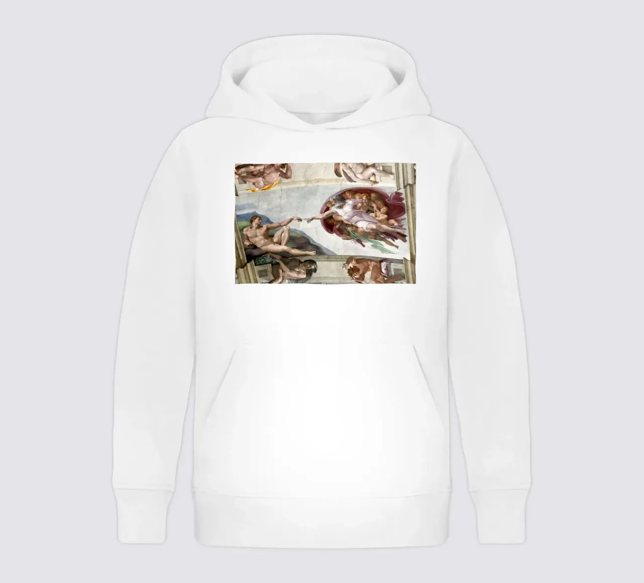 The Vatican Museum - The Creation of Adam kids hoodie by amini54