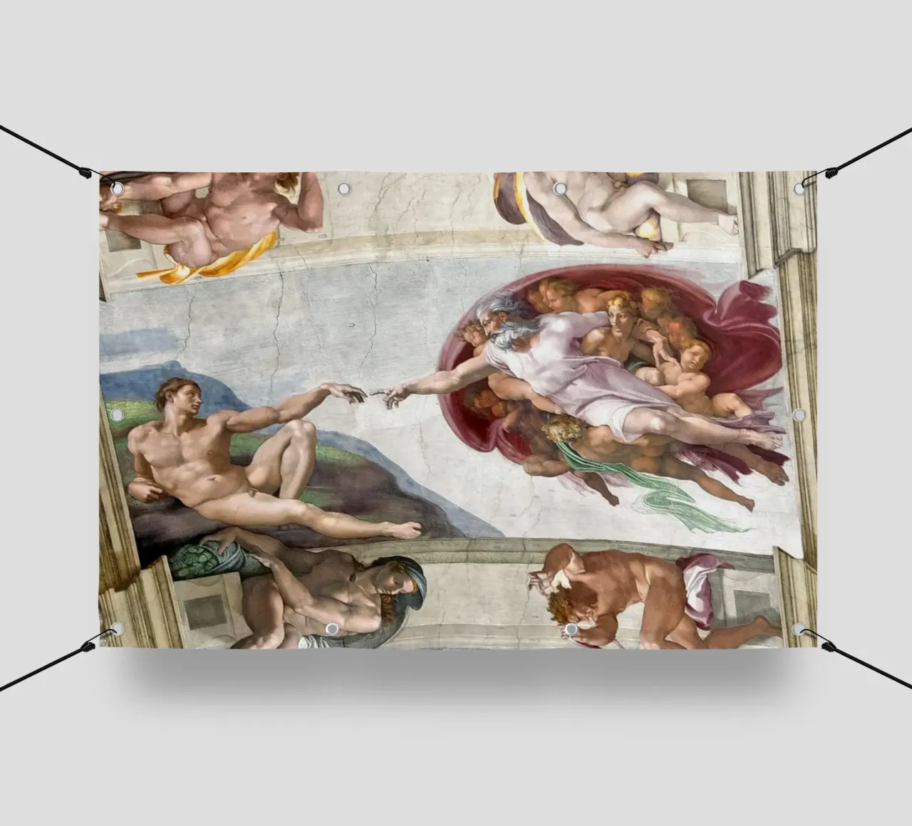 The Vatican Museum - The Creation of Adam pvc cover by amini54