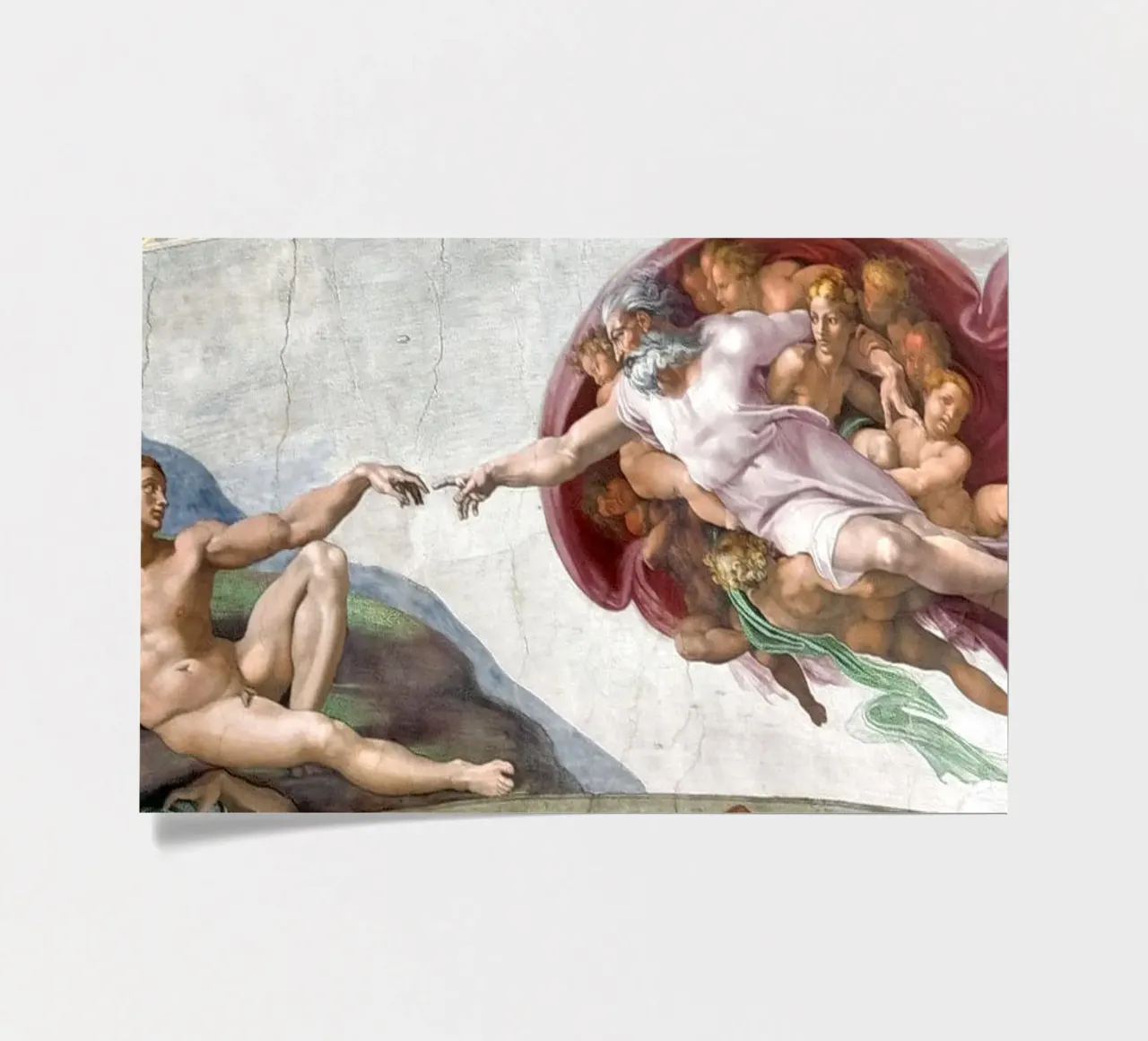 The Vatican Museum - The Creation of Adam sticker sheet by amini54