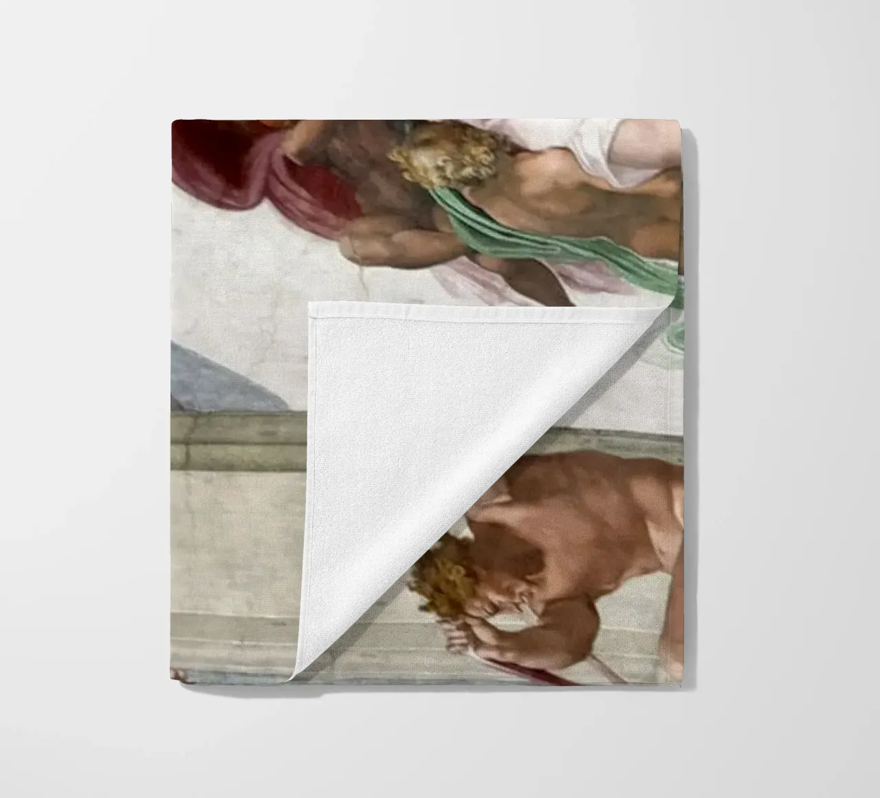 The Vatican Museum - The Creation of Adam beach towel by amini54