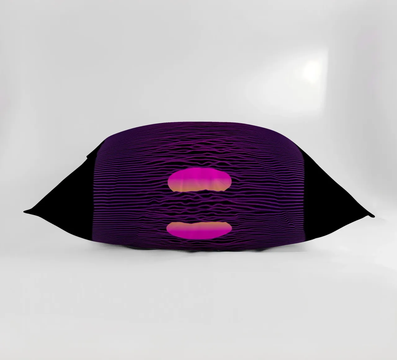 Tramonto al neon cuscino da amini54