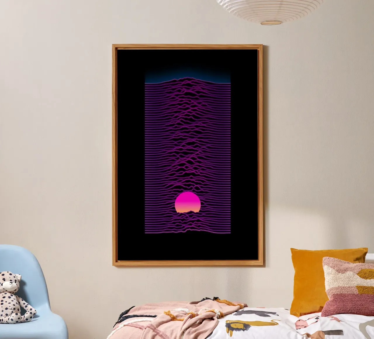 Tramonto al neon alluminio dibond da amini54