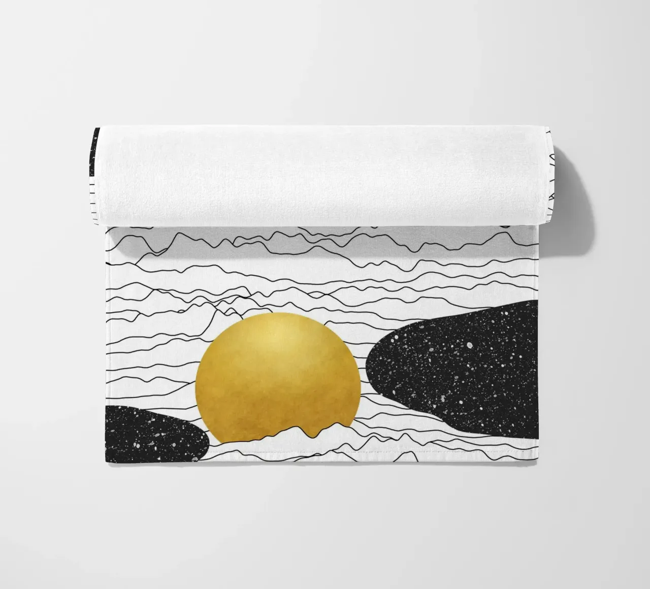 Paesaggio lunare monocromatico telo mare da amini54
