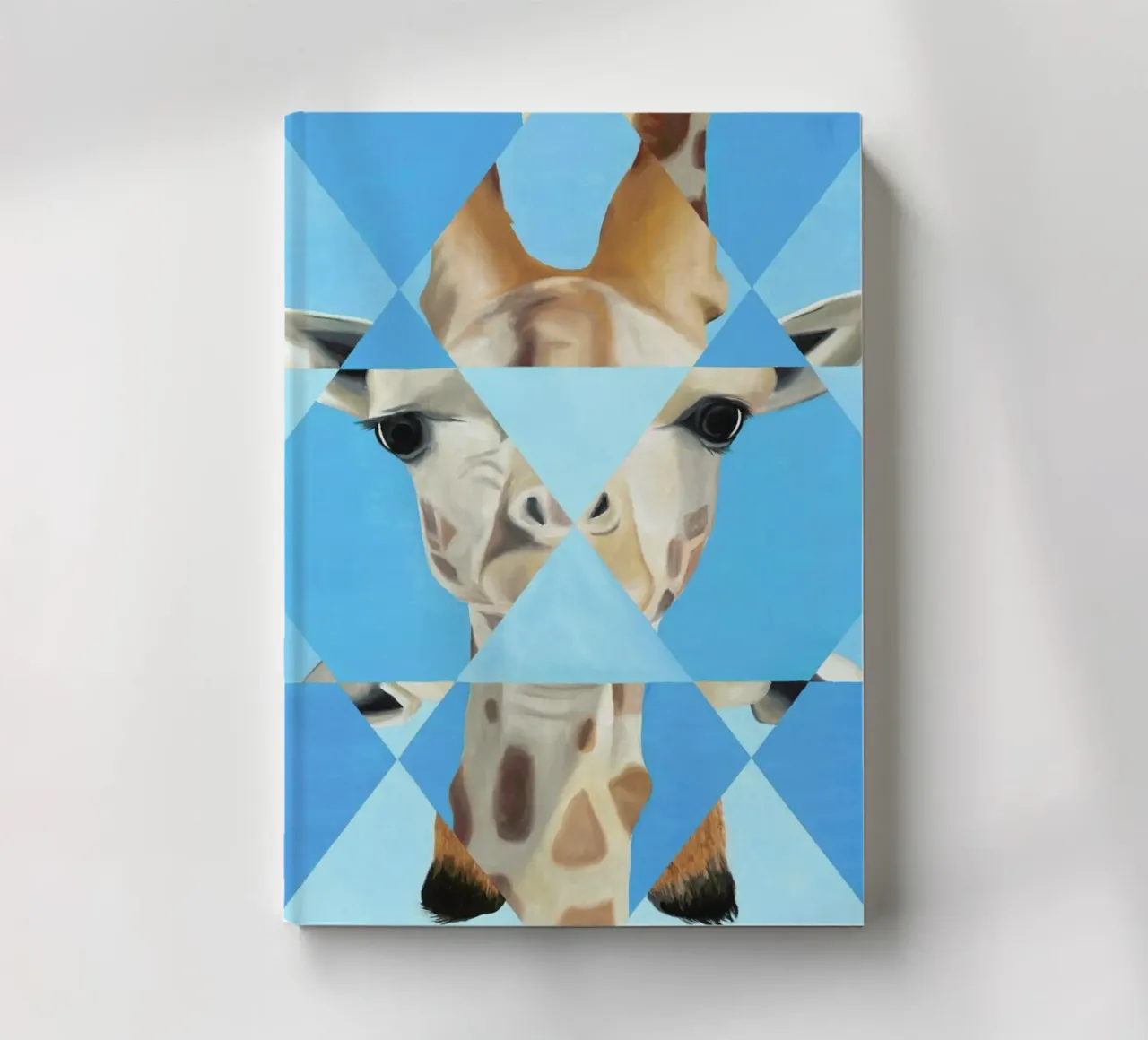 Blue Giraffe notebook by Allison Chaplin