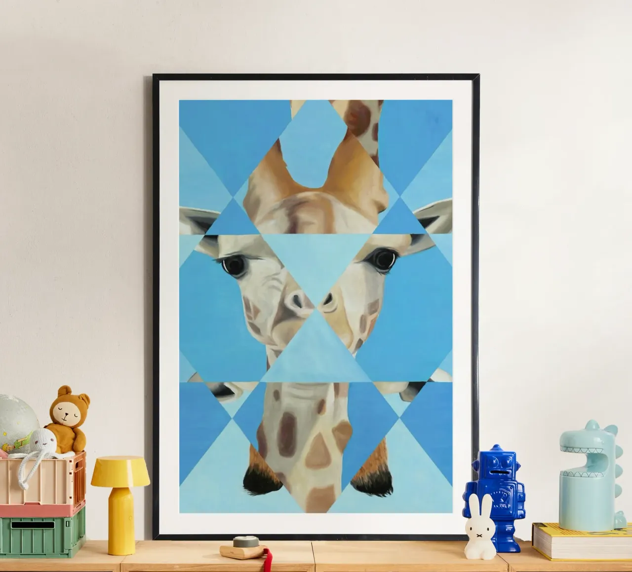 Blue Giraffe poster da Allison Chaplin