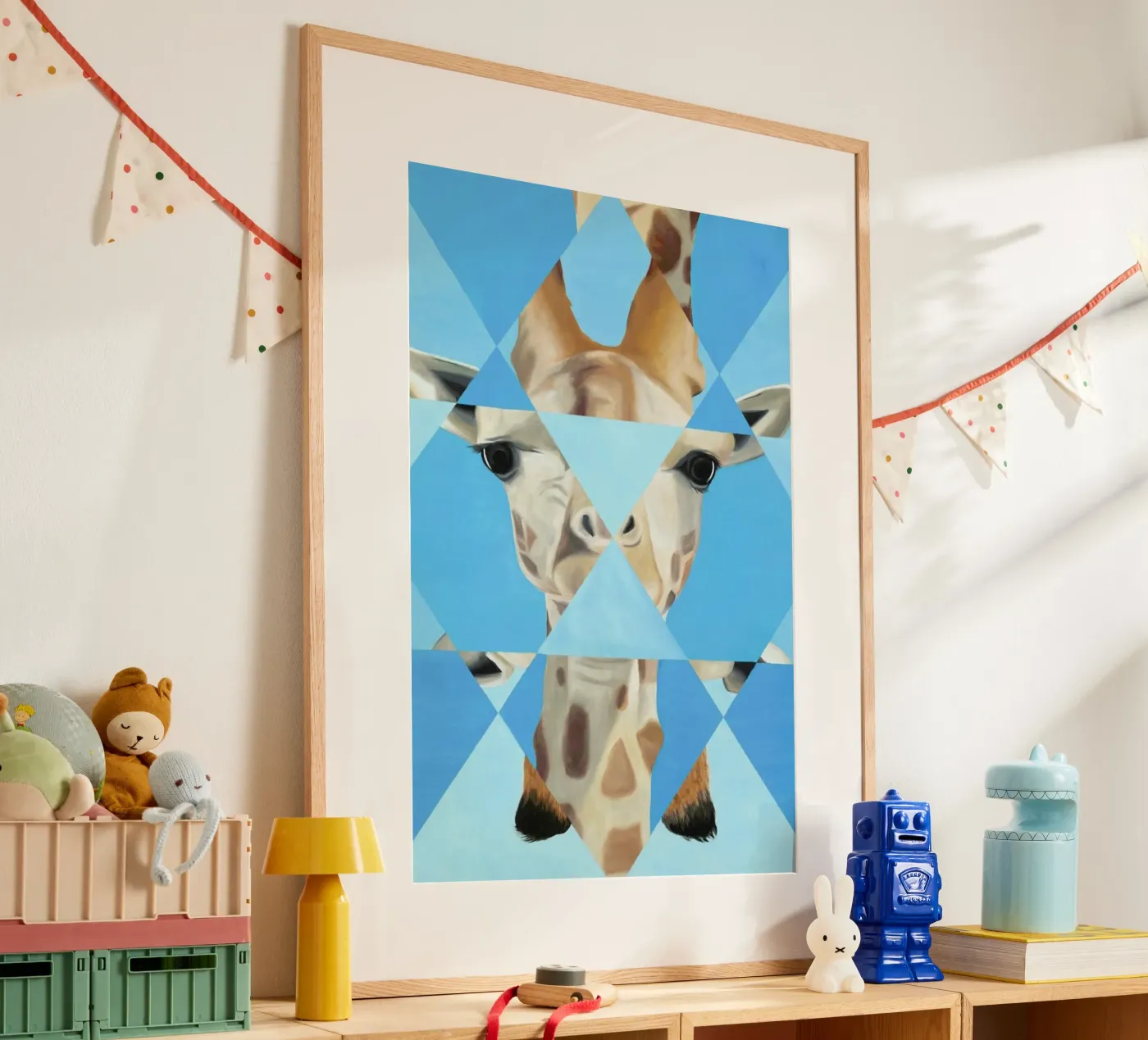 Blue Giraffe poster da Allison Chaplin