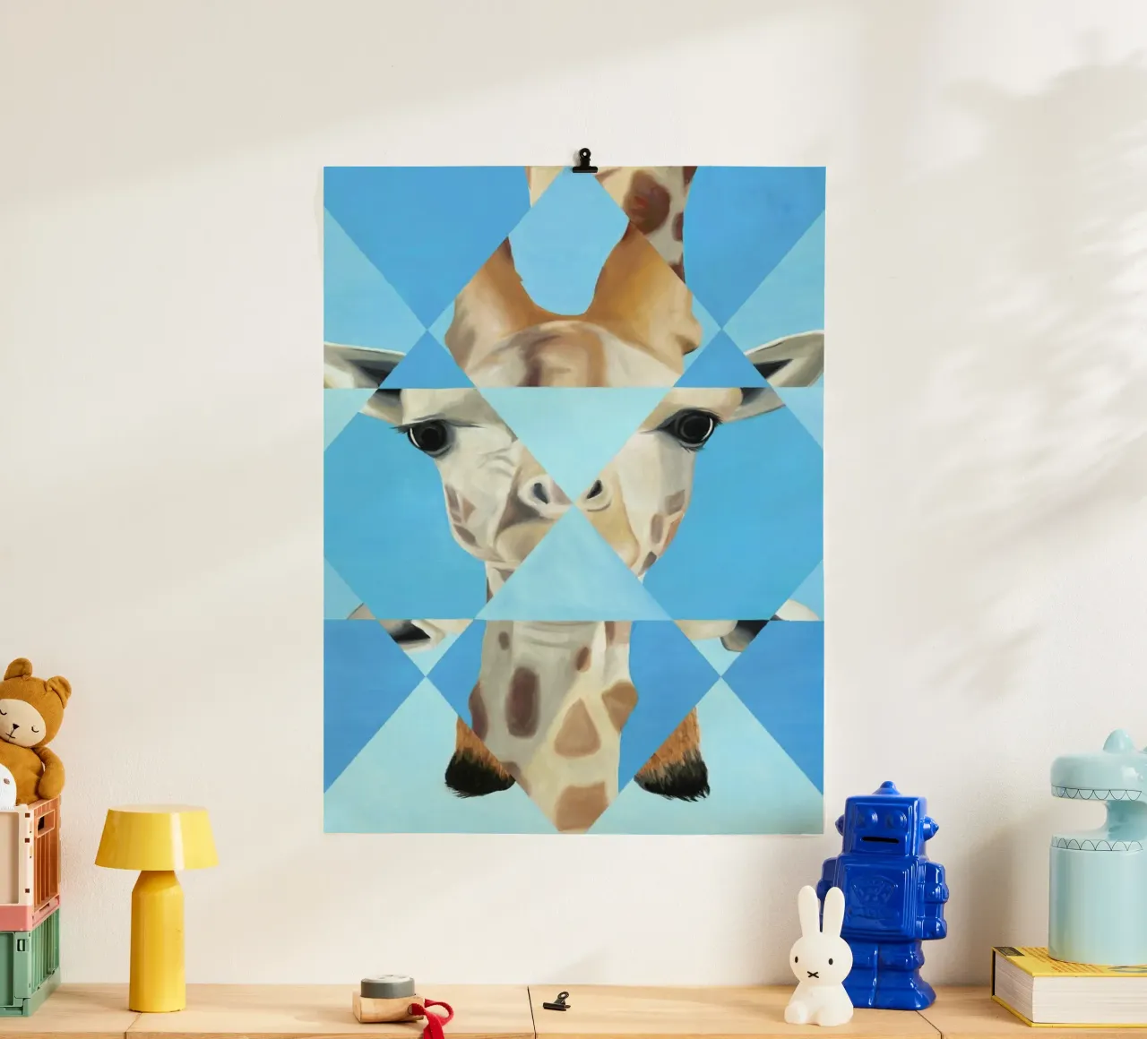 Blue Giraffe poster da Allison Chaplin