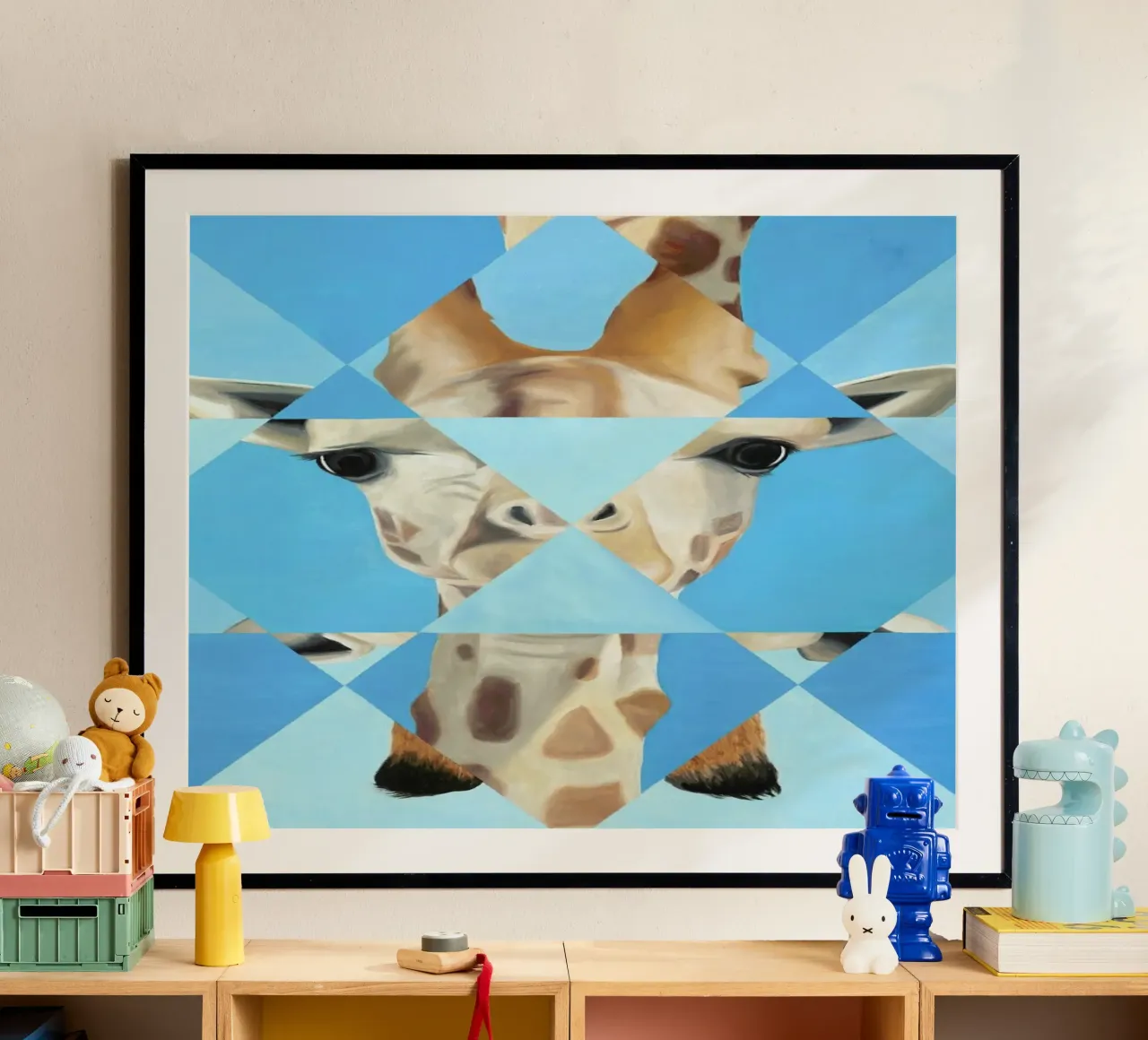 Blue Giraffe poster da Allison Chaplin