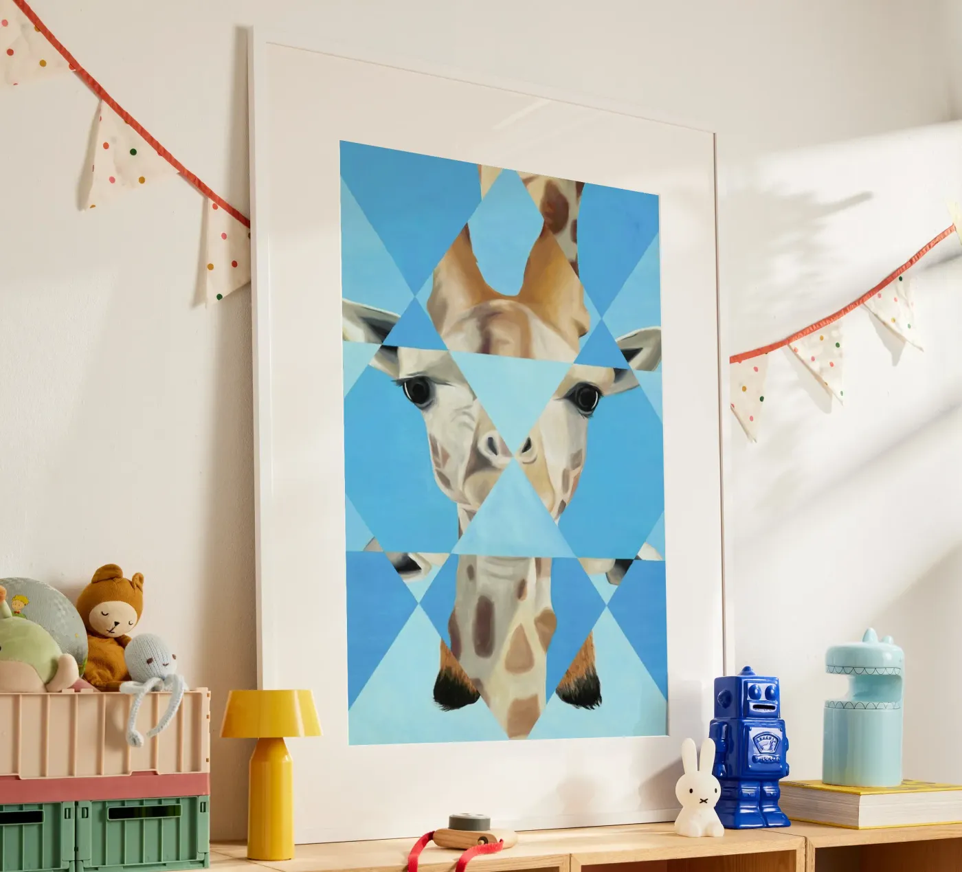 Blue Giraffe poster da Allison Chaplin