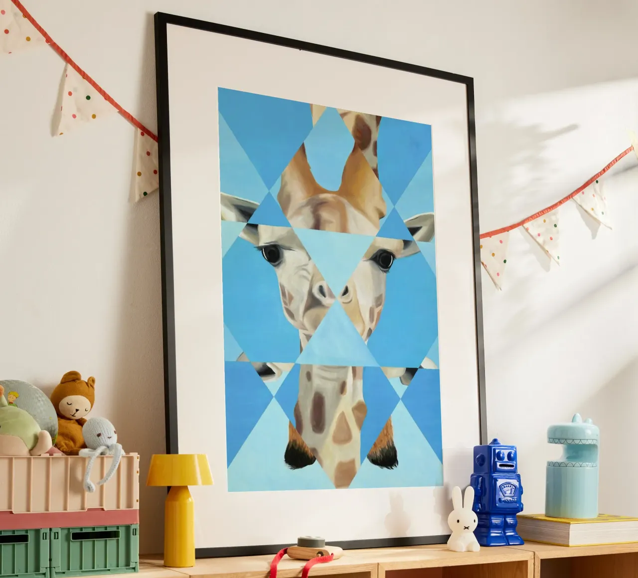 Blue Giraffe poster da Allison Chaplin