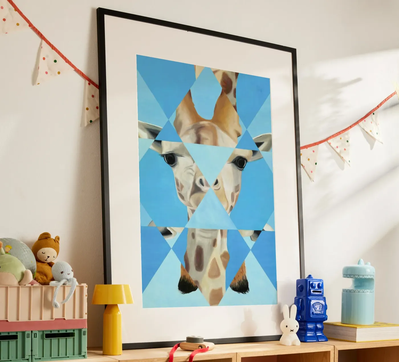 Blue Giraffe poster da Allison Chaplin