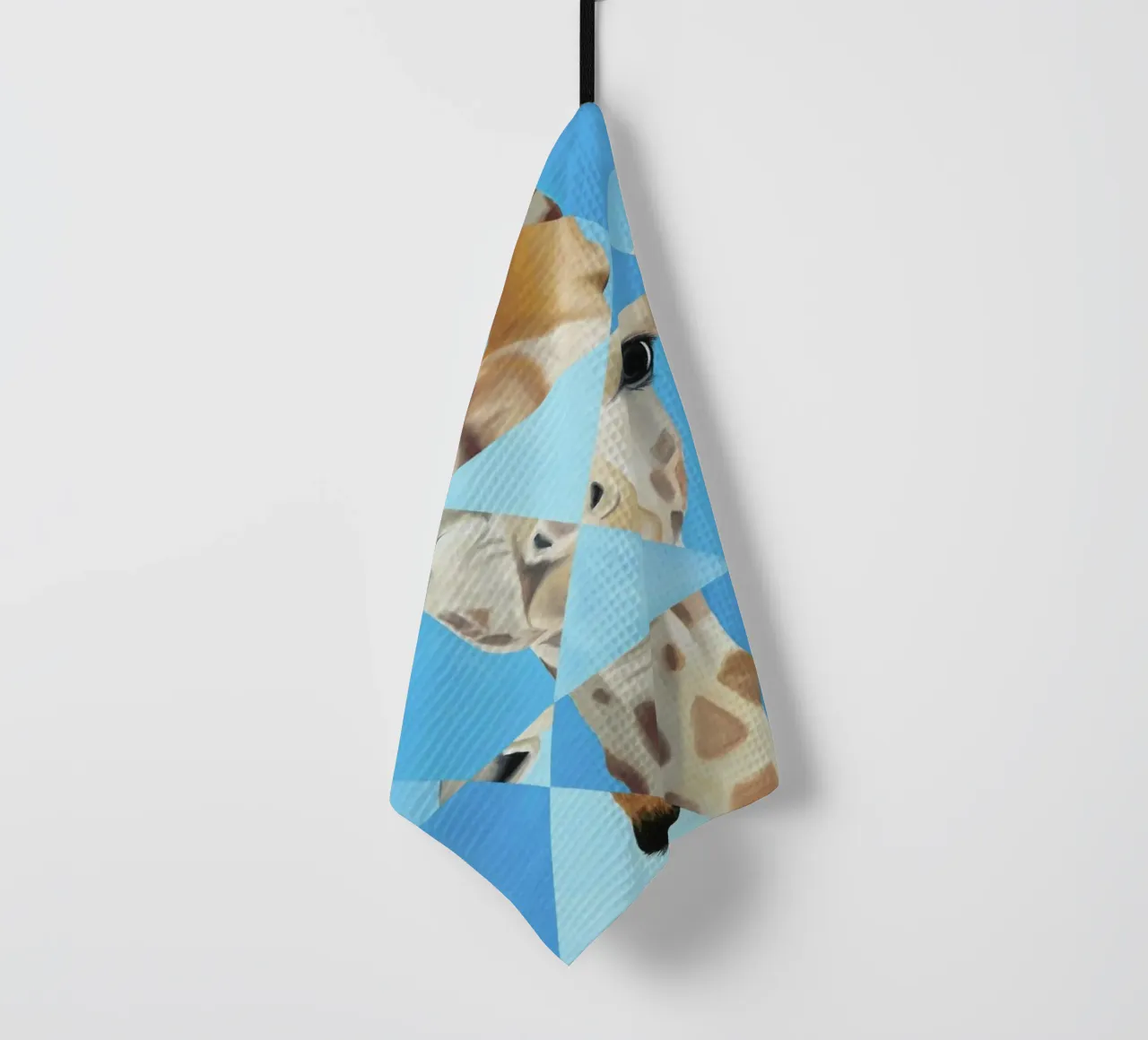 Blue Giraffe torchon de Allison Chaplin