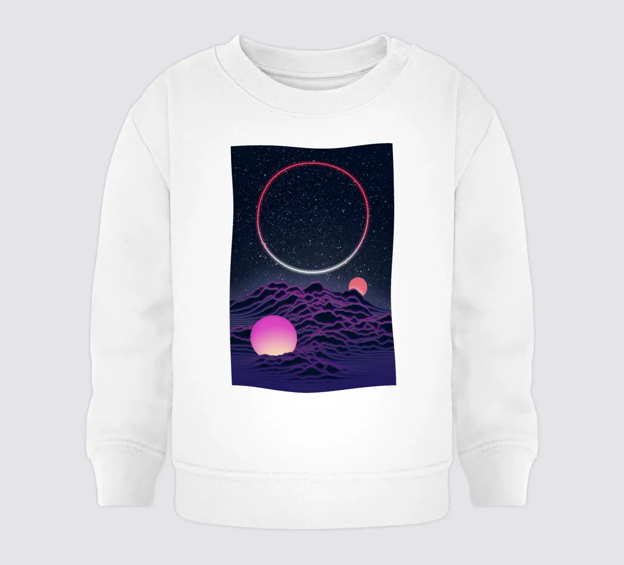 Paisaje lunar de neón sudadera de bebé de amini54