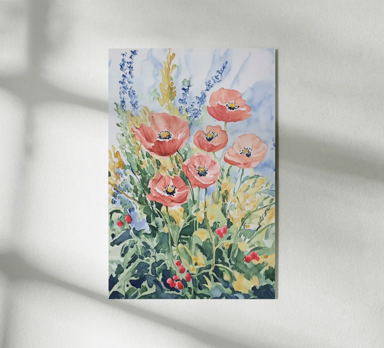 Wild Flowers plexiglass da Melloi Art Print