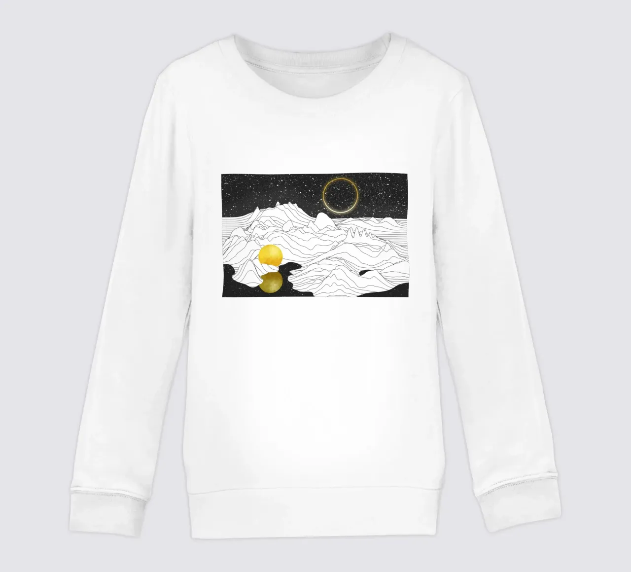 Monocromo Due Lune felpa bambino da amini54