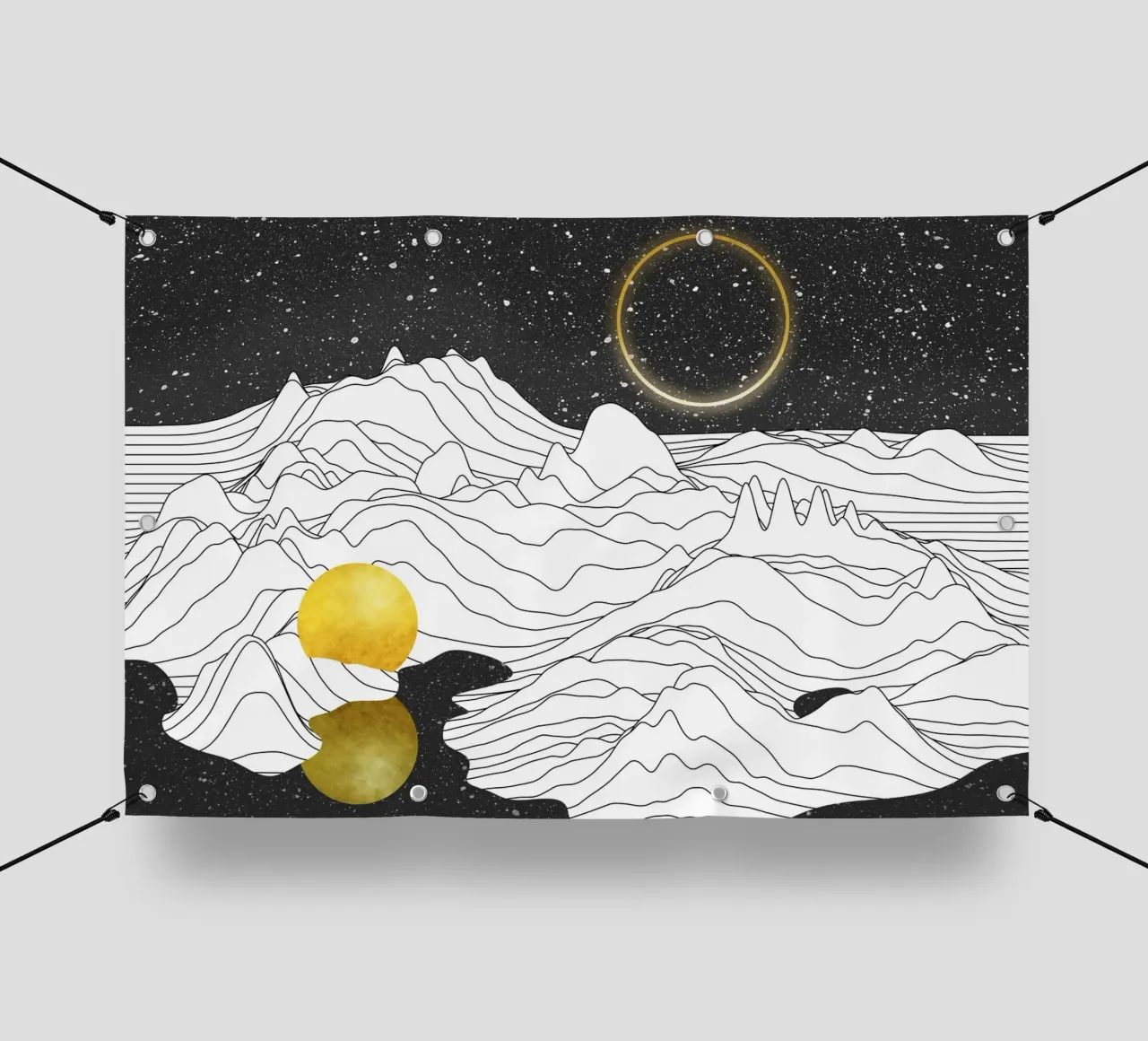 Monocromo Due Lune telo in pvc da amini54