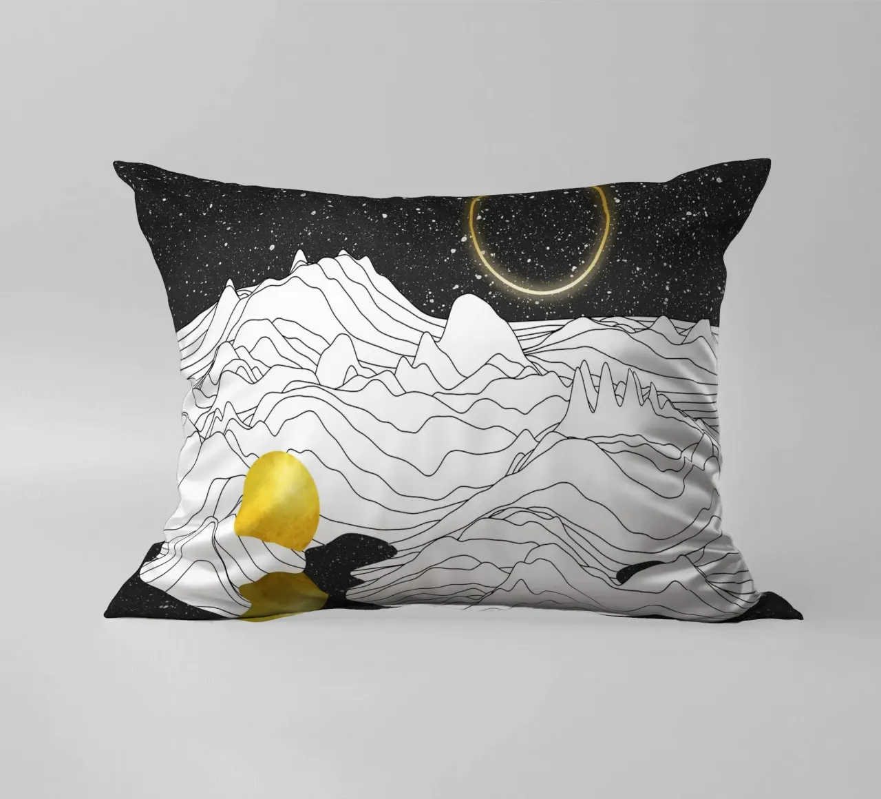 Monocromo Due Lune cuscino da amini54