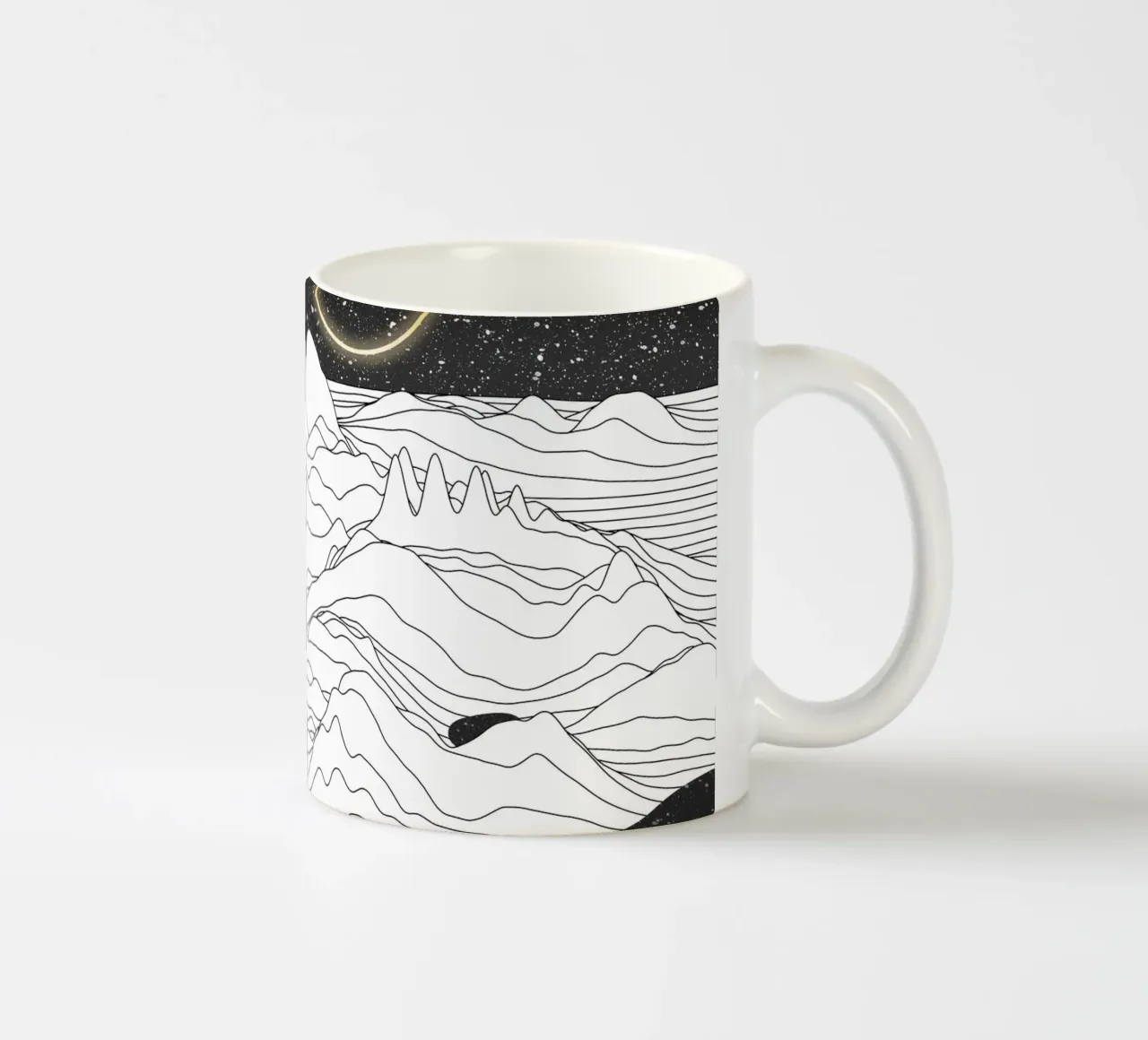 Monocromo Due Lune tazza in ceramica da amini54