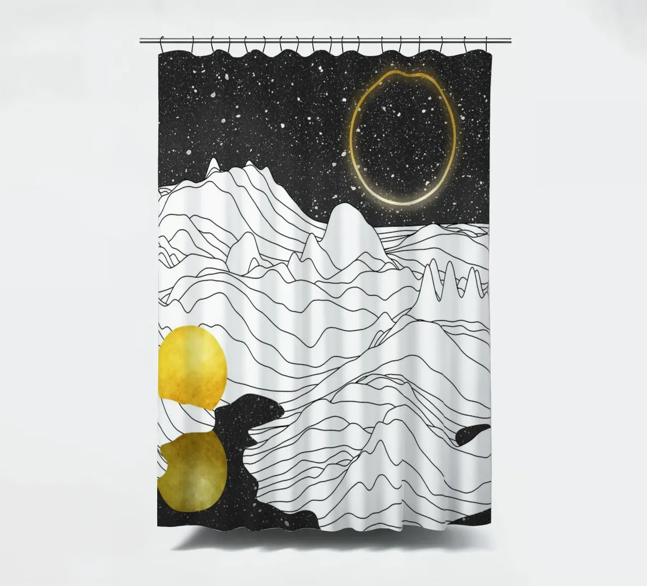Monocromo Due Lune tenda da doccia da amini54