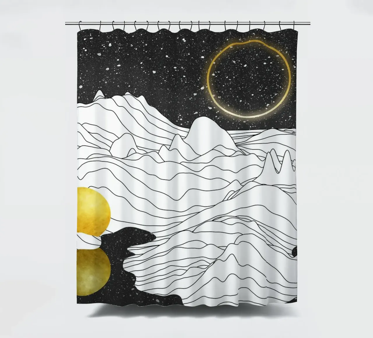 Monocromo Due Lune tenda da doccia da amini54