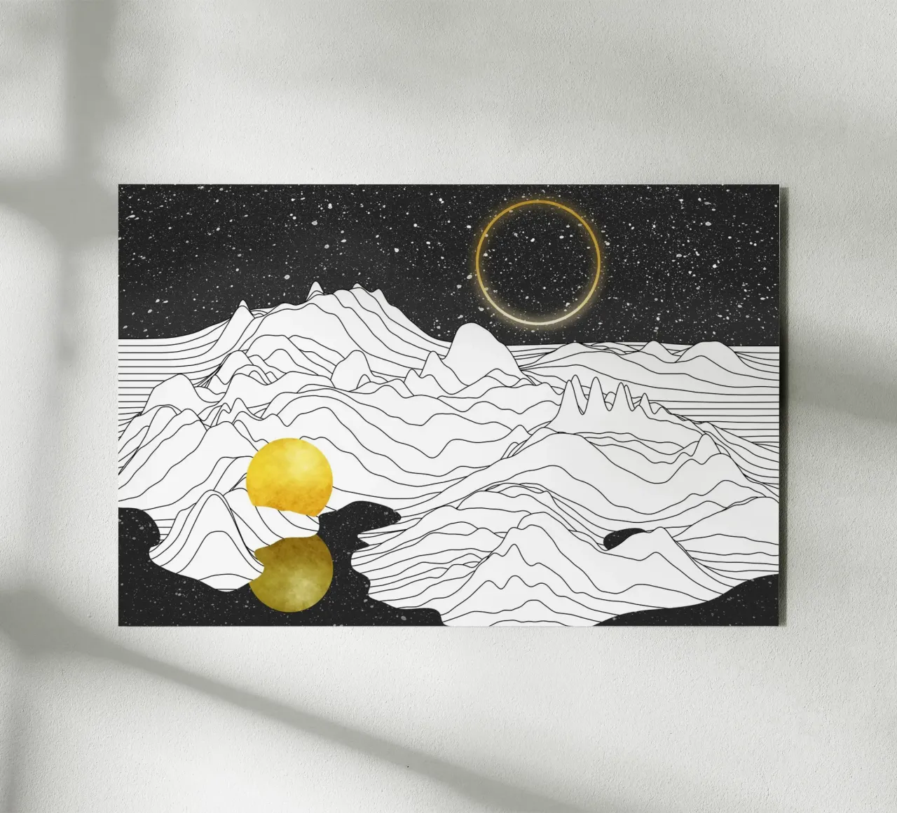 Monocromo Due Lune alluminio dibond da amini54