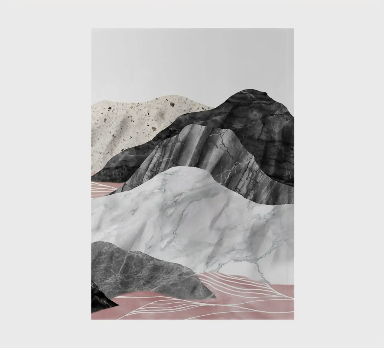 Marble Landscape 01 notebook by amini54