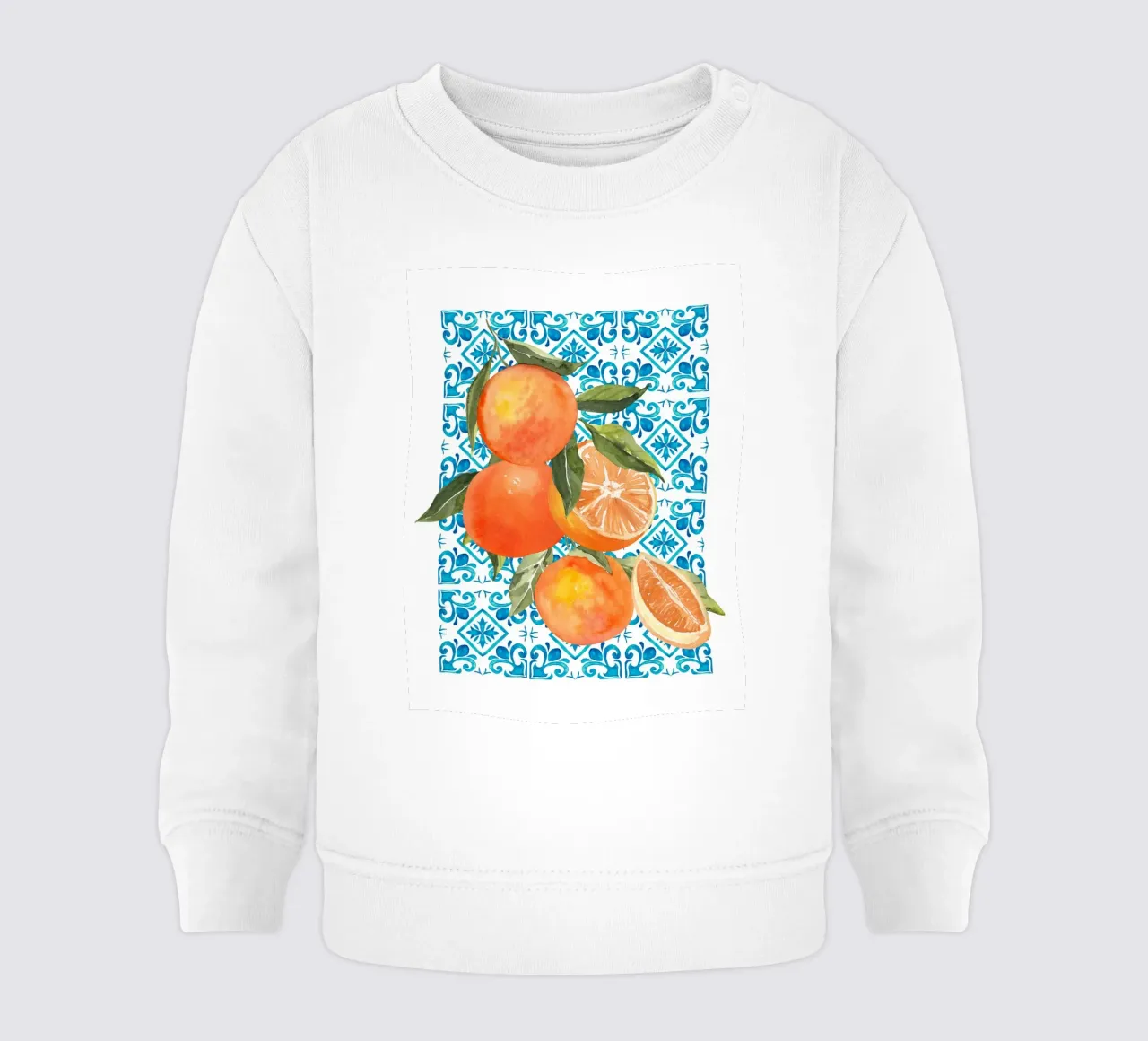 Orange Illustration baby sweatshirt by Bella Studio